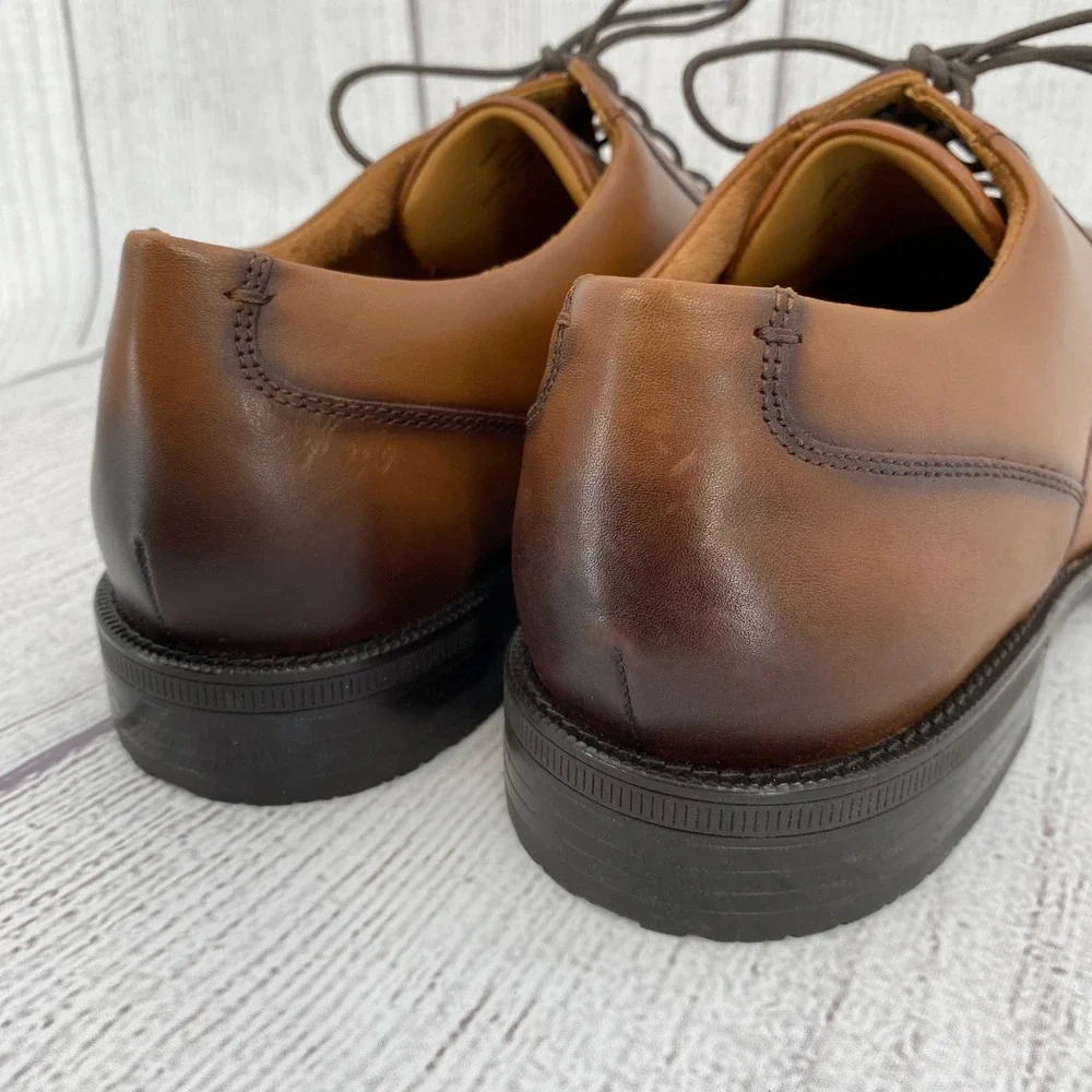 Cole Haan Bedford Cap Toe Derby Mens 13 British Tan Leather Grand 360 Dress Shoe